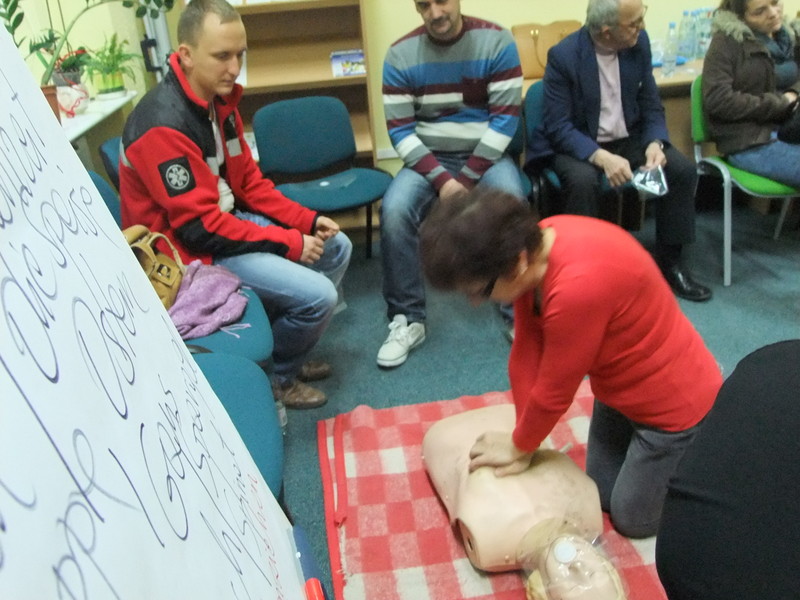 Zdjęcie z kursu pierwszej pomocy
